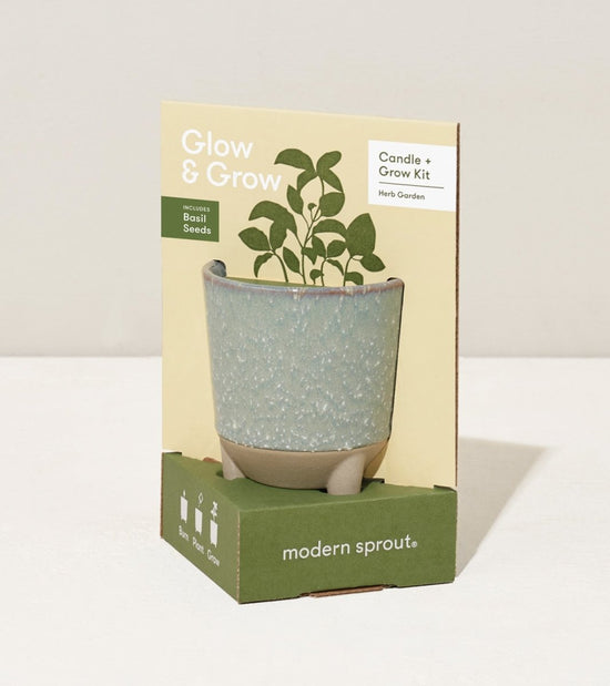 Load image into Gallery viewer, Modern Sprout Glow &amp;amp; Grow Kits - lily &amp;amp; onyx
