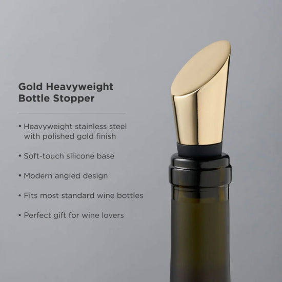 Viski Gold Heavyweight Bottle Stopper - lily & onyx