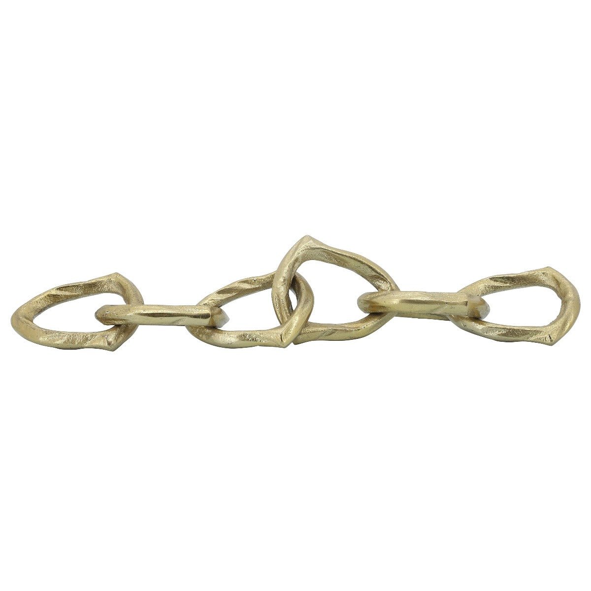 Load image into Gallery viewer, Sagebrook Home Gold Metal Chain Link Decorative Accent, 18&amp;quot; - lily &amp;amp; onyx
