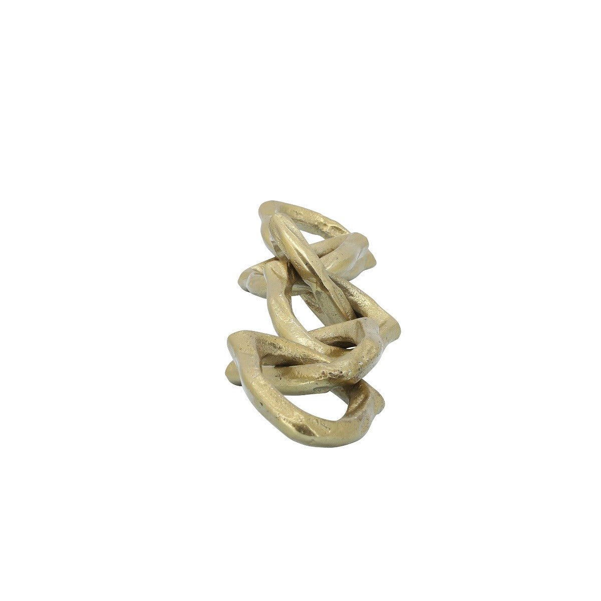 Sagebrook Home Gold Metal Chain Link Decorative Accent, 18