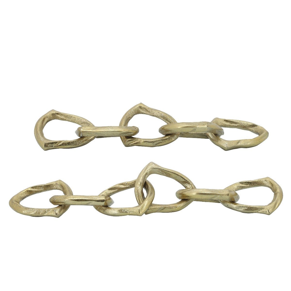Sagebrook Home Gold Metal Chain Link Decorative Accent, 18