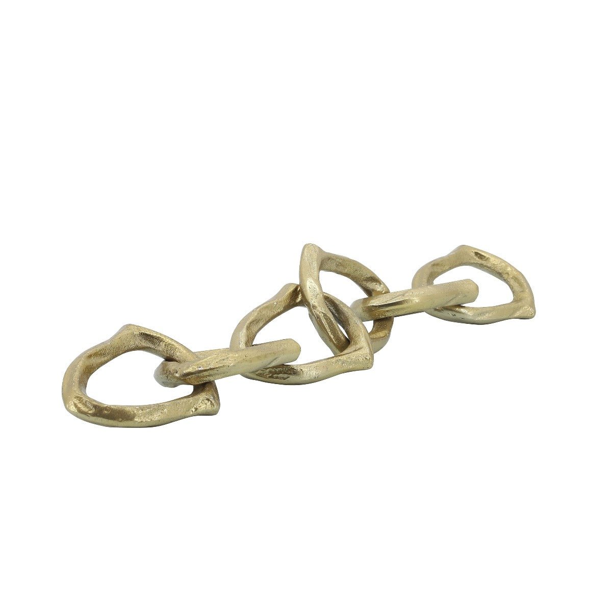 Sagebrook Home Gold Metal Chain Link Decorative Accent, 18