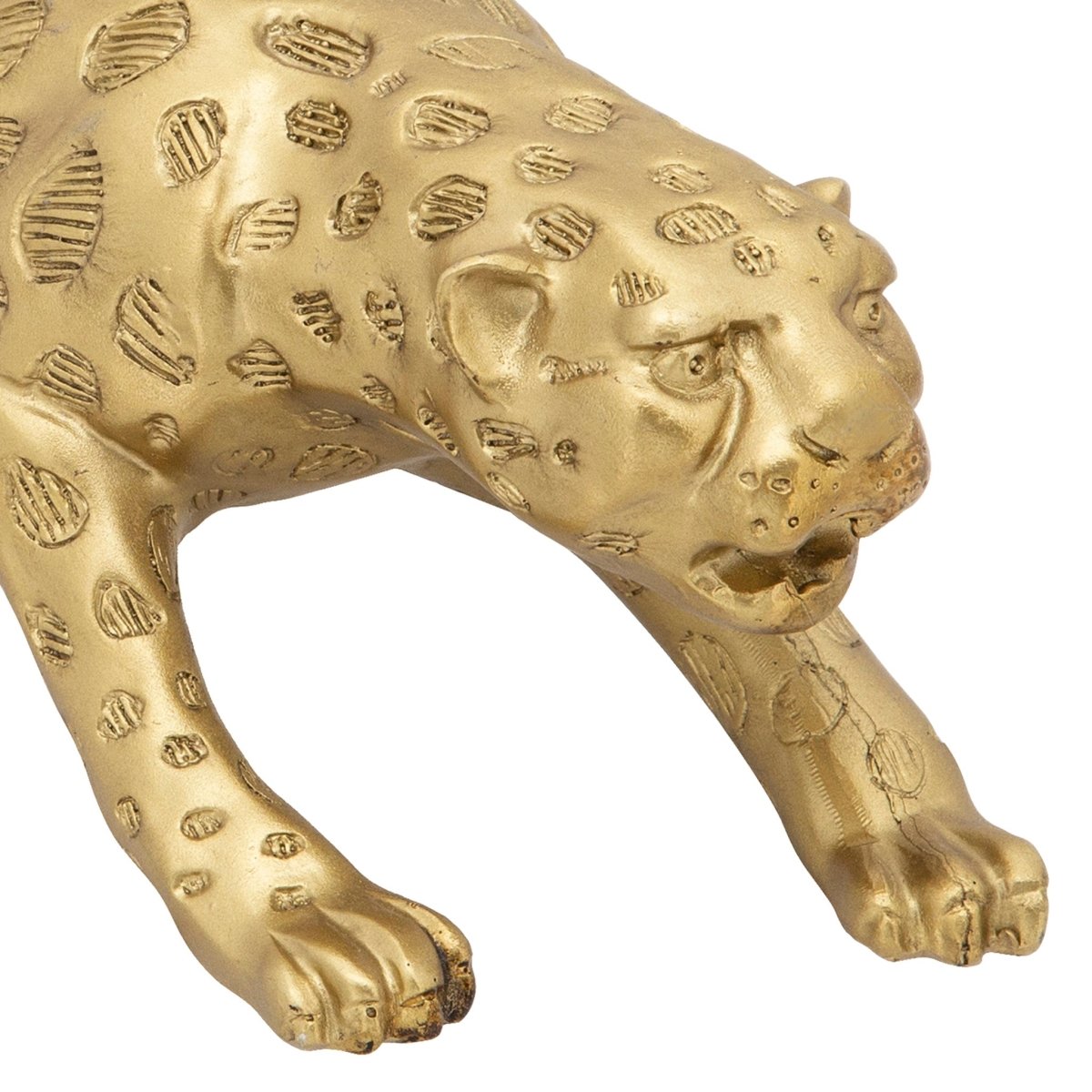 Sagebrook Home Gold Resin Leopard Decorative Tabletop Accent - lily & onyx