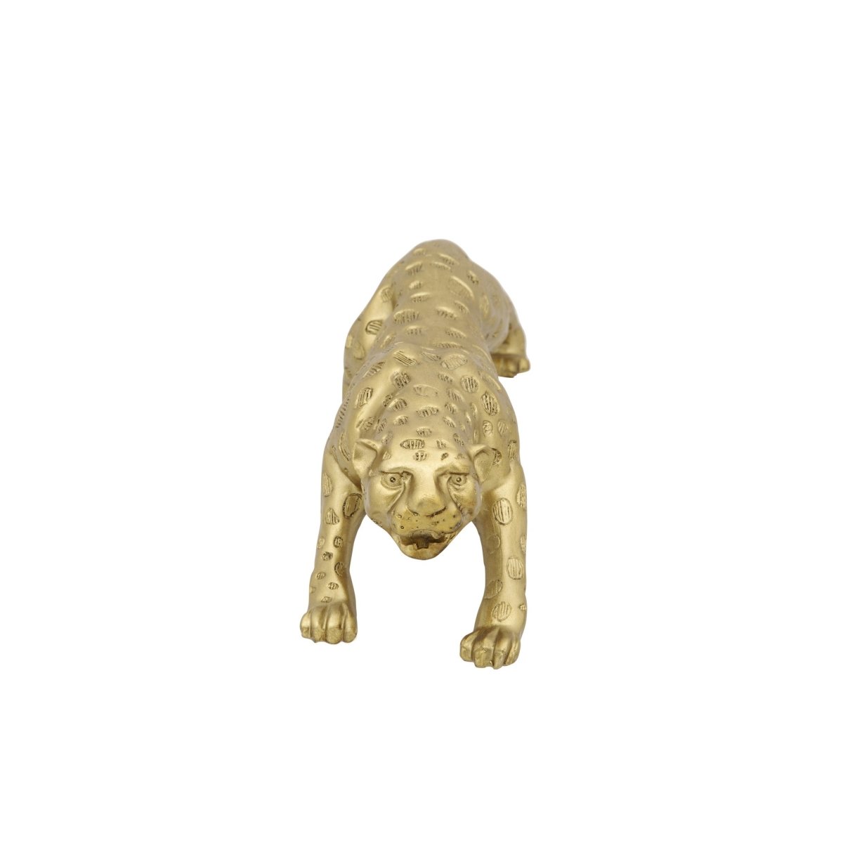 Sagebrook Home Gold Resin Leopard Decorative Tabletop Accent - lily & onyx