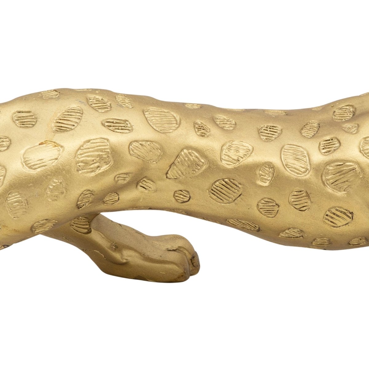 Sagebrook Home Gold Resin Leopard Decorative Tabletop Accent - lily & onyx