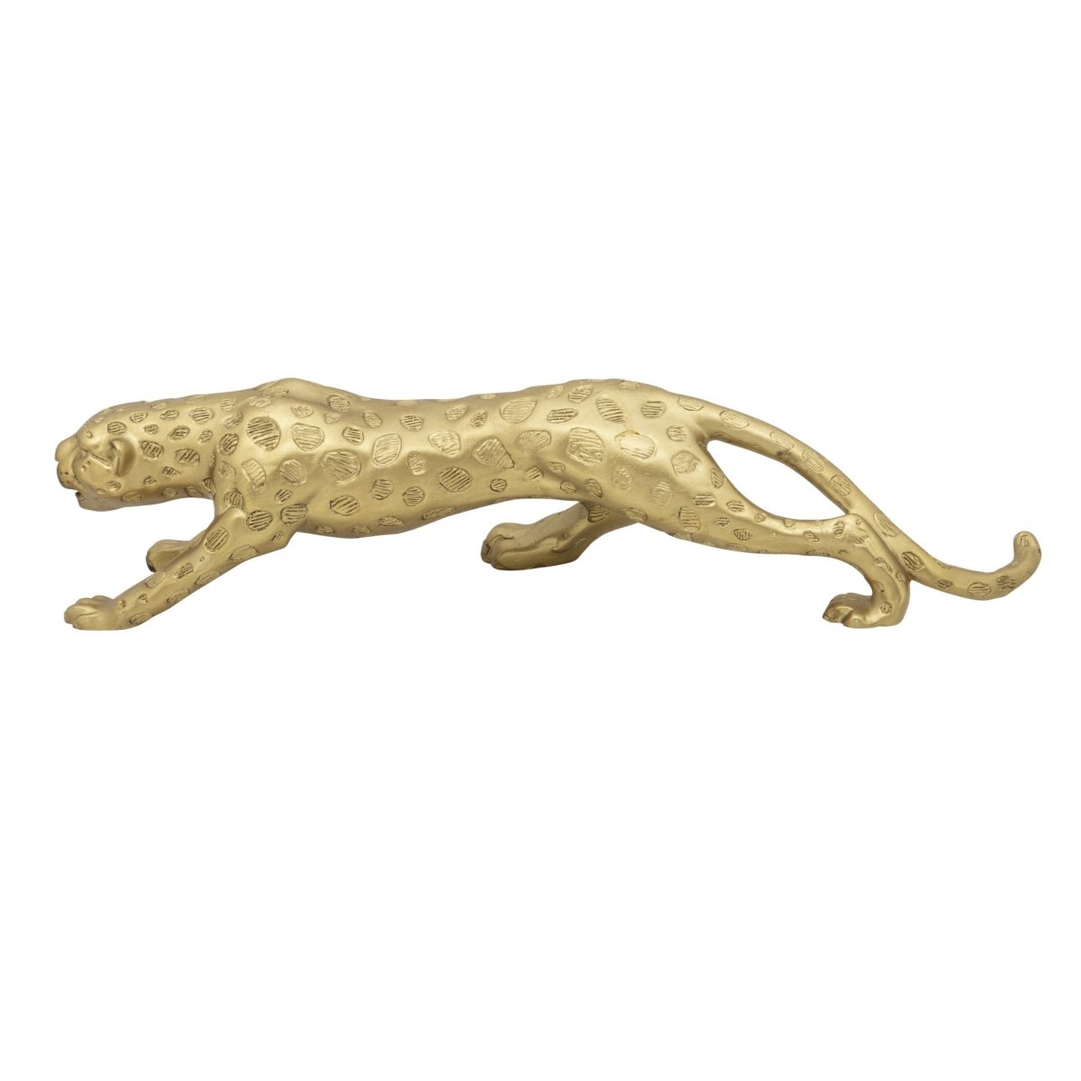 Sagebrook Home Gold Resin Leopard Decorative Tabletop Accent - lily & onyx