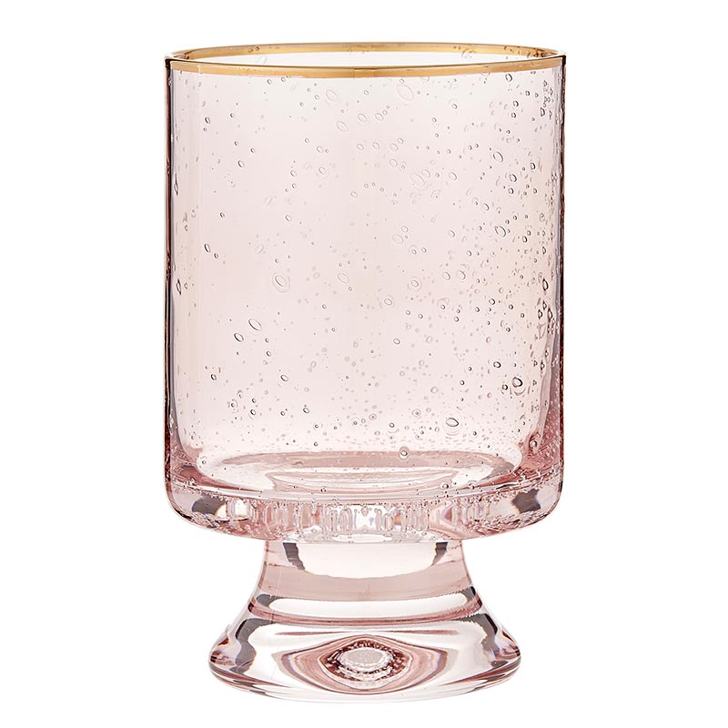 Santa Barbara Design Studio Gold Rimmed Blush Old Fashioned Glasses, Set Of 4 - lily & onyx