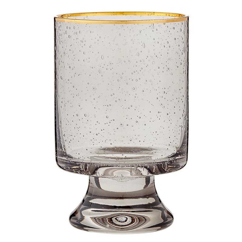 Santa Barbara Design Studio Gold Rimmed Gray Old Fashioned Glasses, Set Of 4 - lily & onyx