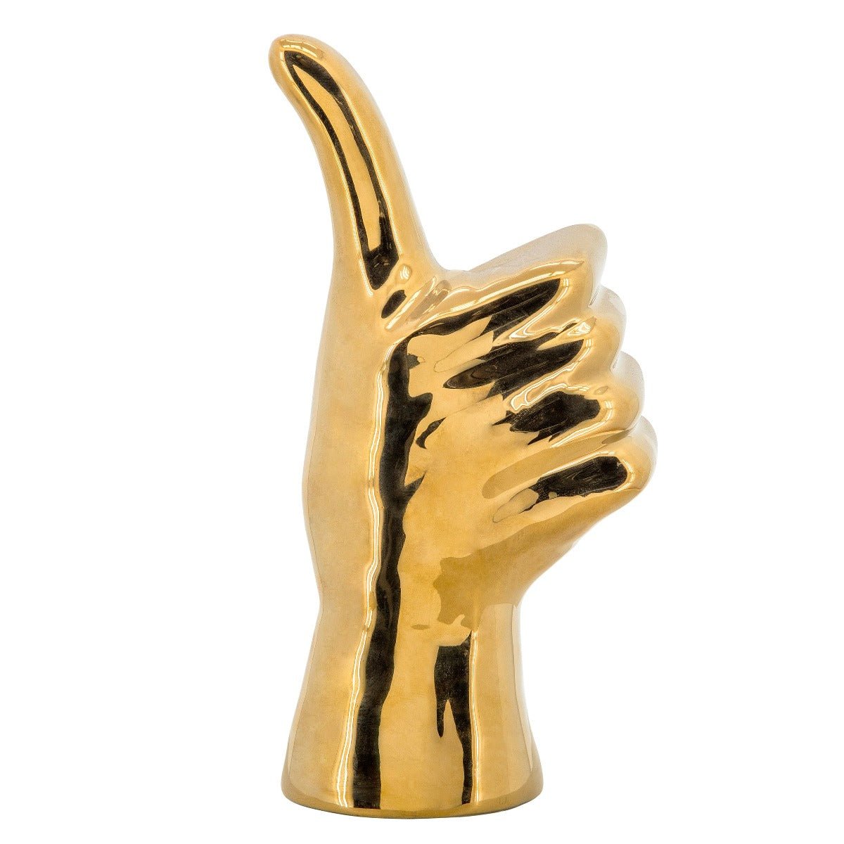 Sagebrook Home Gold Thumbs Up Figurine, 6" - lily & onyx