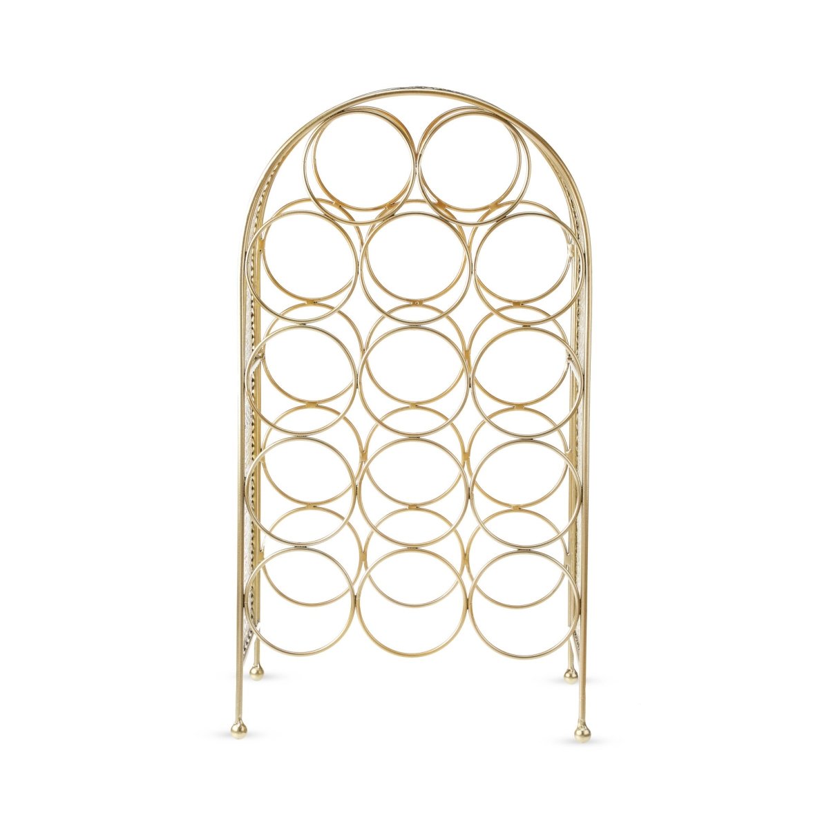 Twine Gold Trellis 14 Bottle Cast Iron Wine Rack - lily & onyx