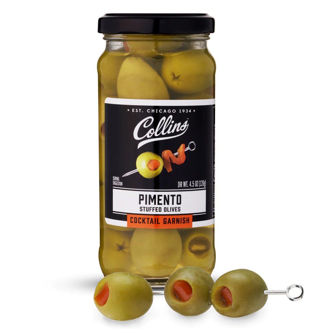 Collins Gourmet Pimento Cocktail Olives, 4.5 Oz - lily & onyx