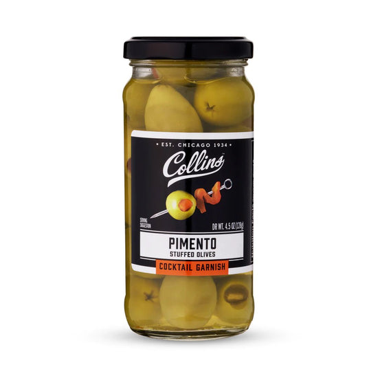 Collins Gourmet Pimento Cocktail Olives, 4.5 Oz - lily & onyx