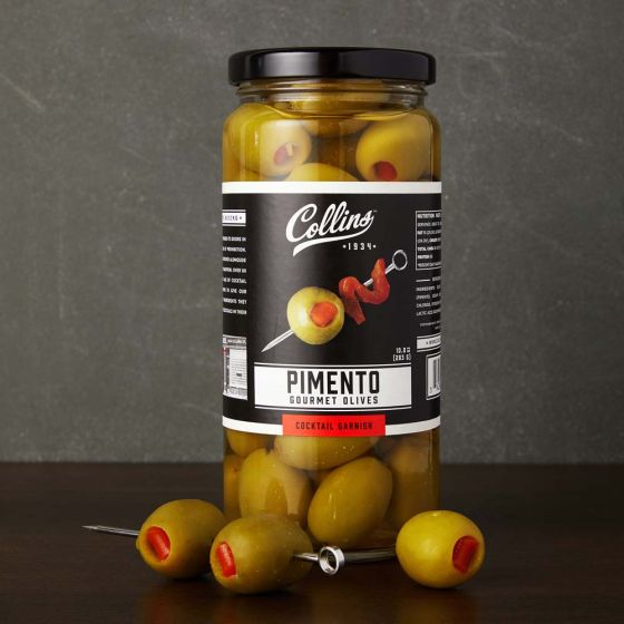 Collins Gourmet Pimento Cocktail Olives, 4.5 Oz - lily & onyx