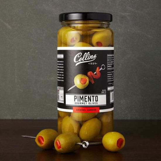 Collins Gourmet Pimento Cocktail Olives, 4.5 Oz - lily & onyx