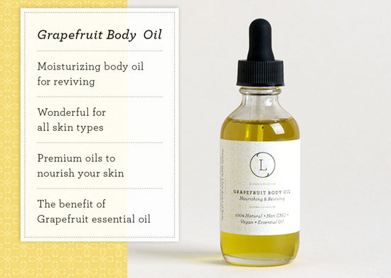 Lizush Grapefruit Body Oil and Body Salt Scrub Set - lily & onyx