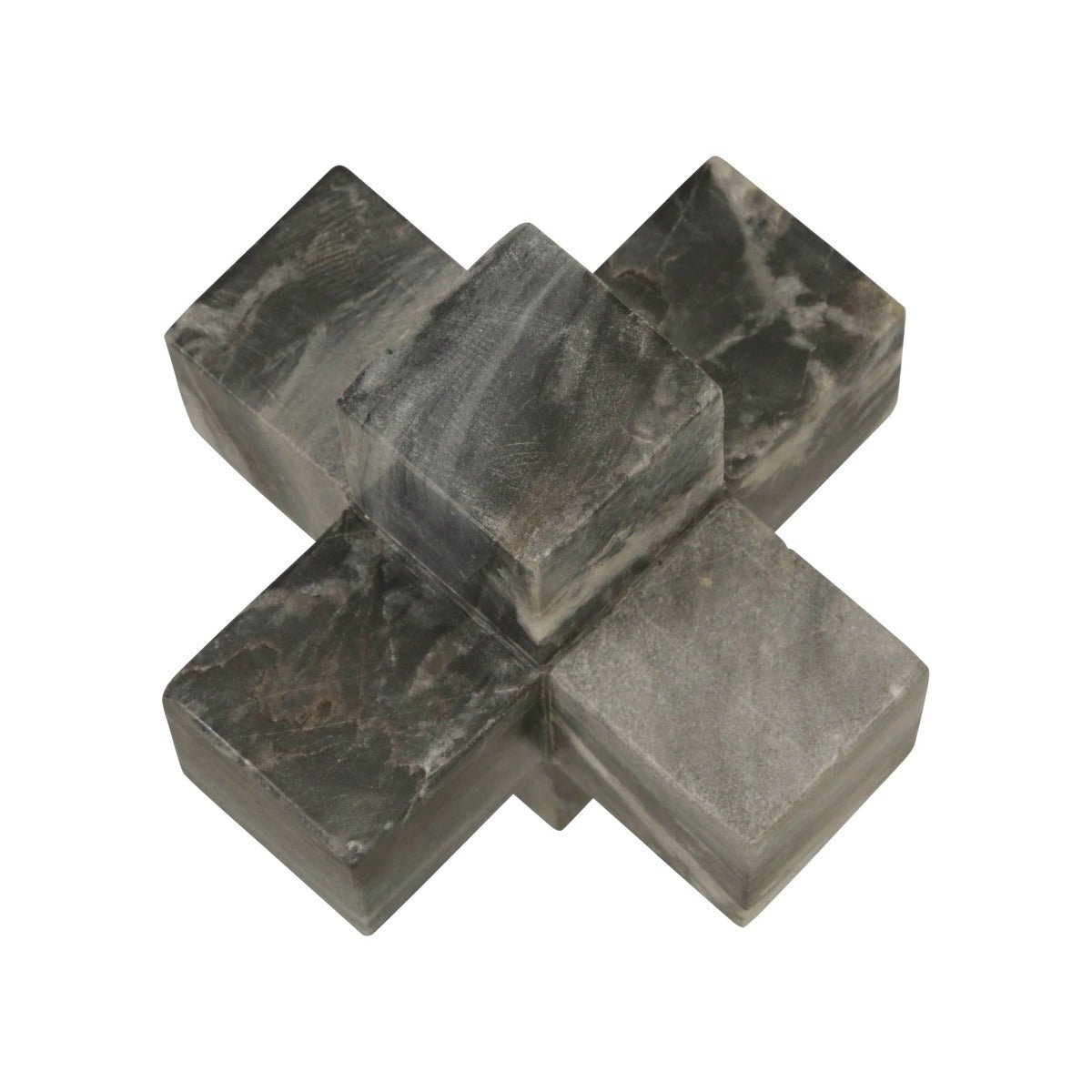 Load image into Gallery viewer, Sagebrook Home Gray Marble Jack Decorative Accent, 7&amp;quot; - lily &amp;amp; onyx
