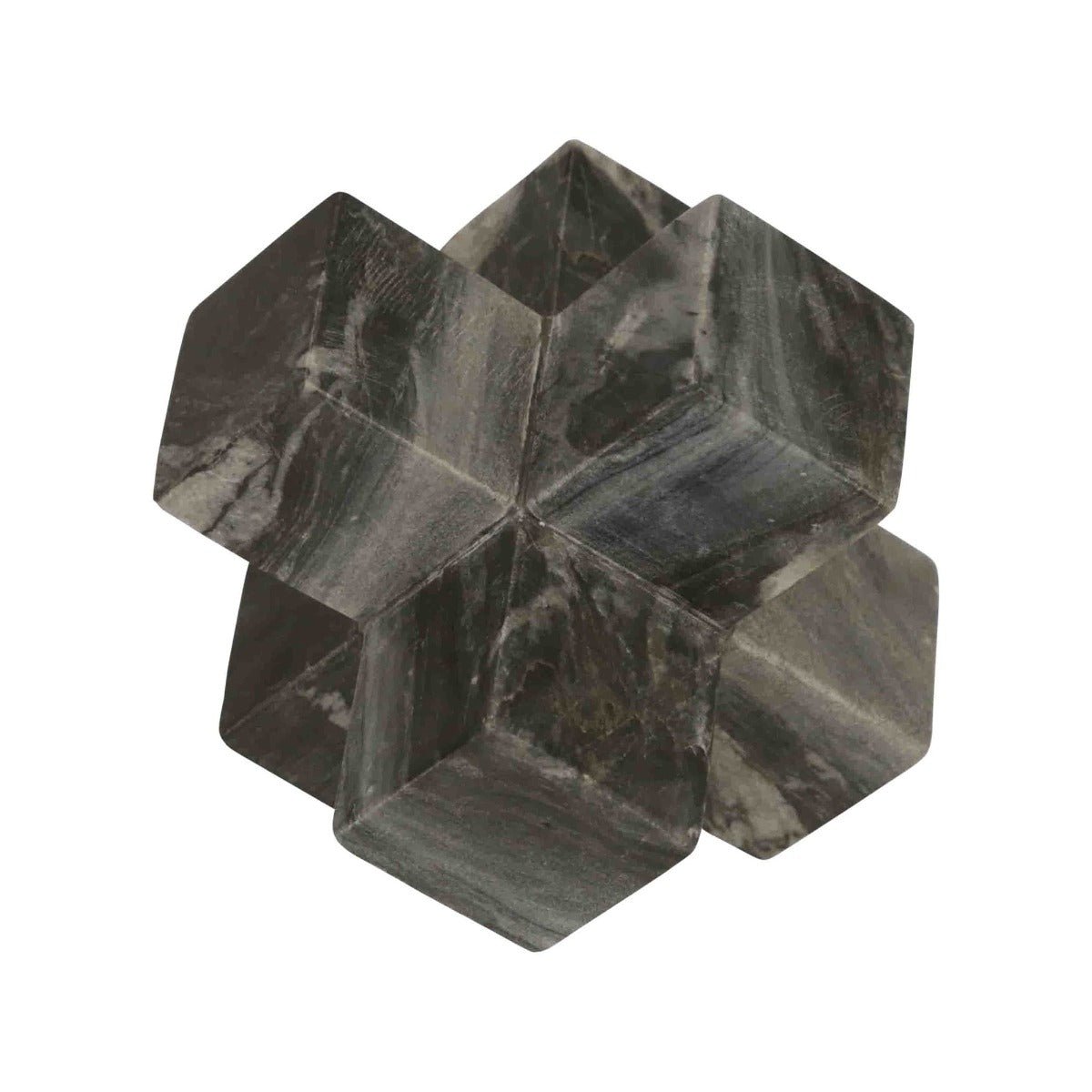 Sagebrook Home Gray Marble Jack Decorative Accent, 7" - lily & onyx