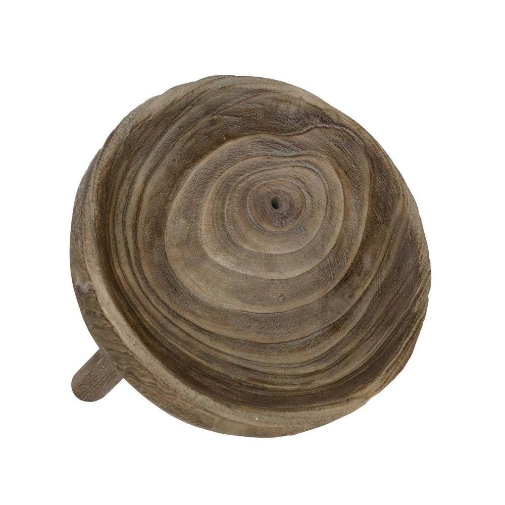 
                      
                        Sagebrook Home Gray Paulownia Wood Bowl With Legs, 11" - lily & onyx
                      
                    