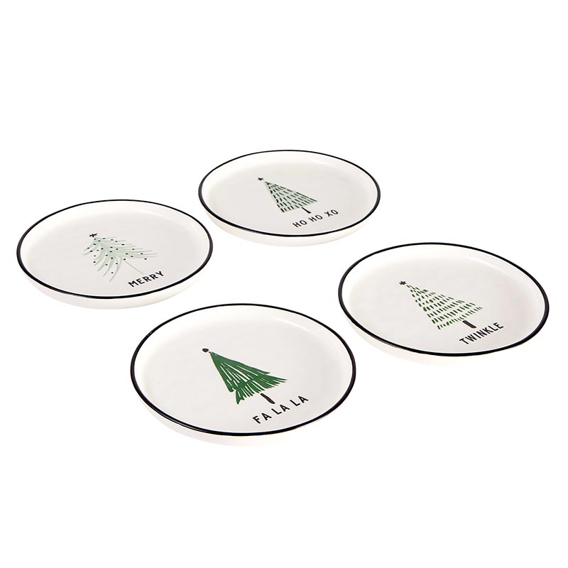 
                      
                        Santa Barbara Design Studio Green Holiday Appetizer Plates, 5.25" Set Of 8 - lily & onyx
                      
                    