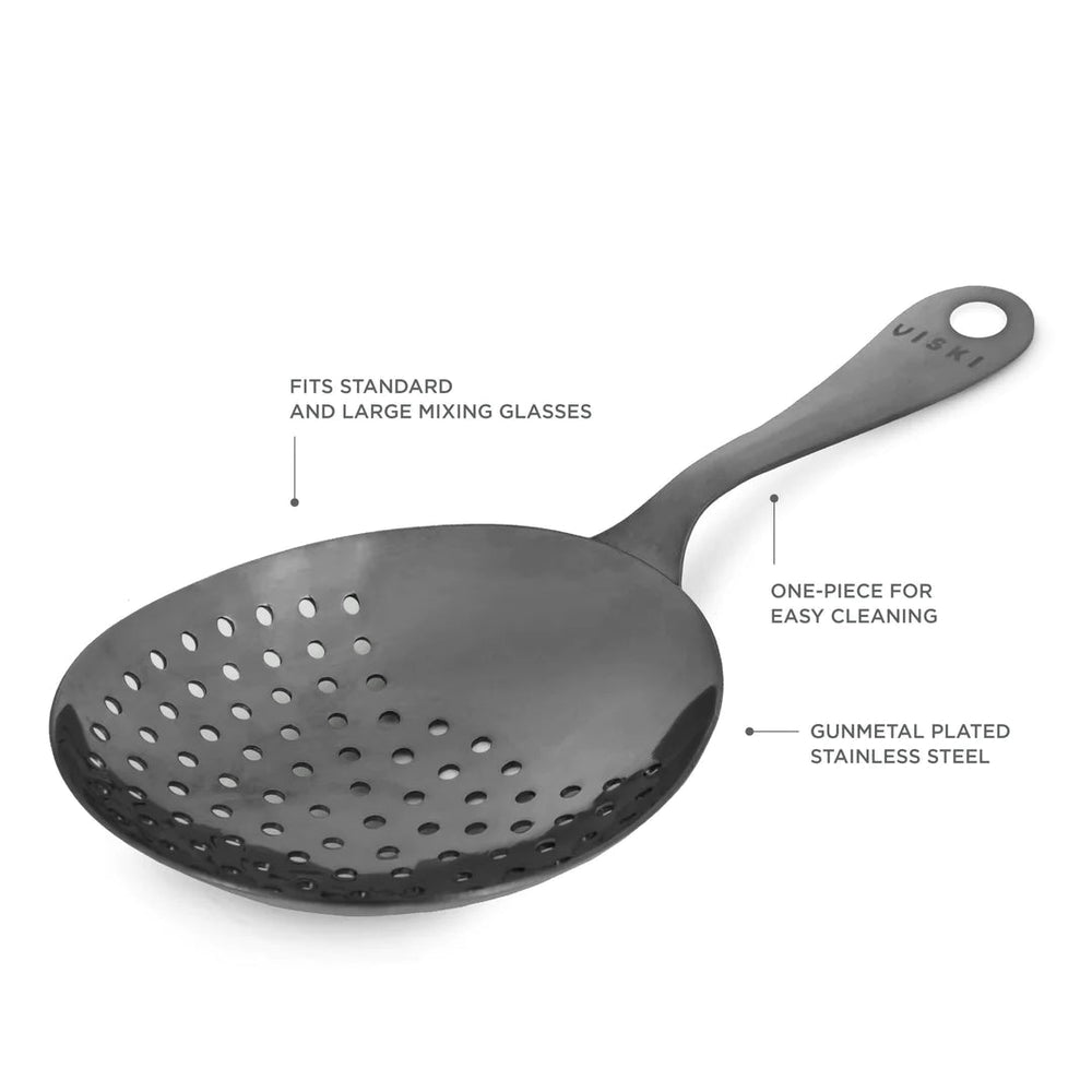 
                      
                        Viski Gunmetal Julep Strainer - lily & onyx
                      
                    
