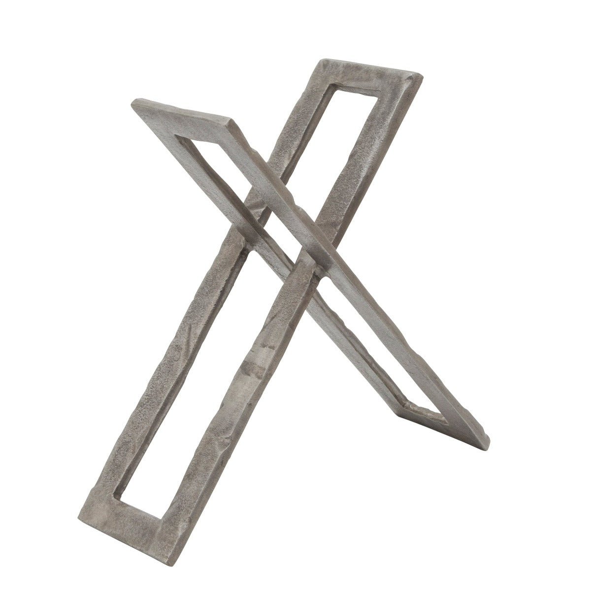 Sagebrook Home Gunmetal Metal Abstract Sculpture - lily & onyx