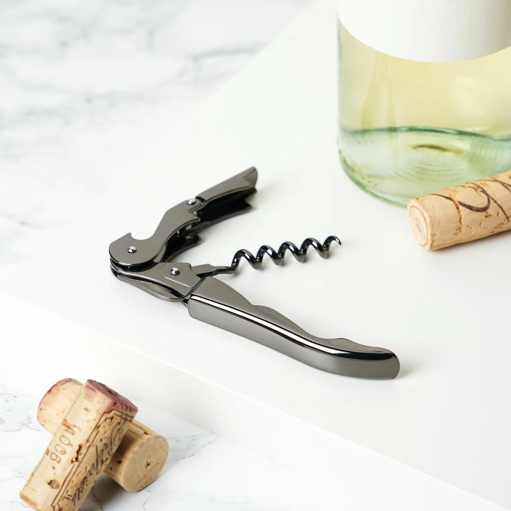 Viski Gunmetal Signature Double Hinged Corkscrew - lily & onyx