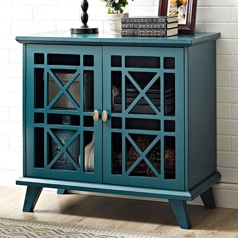 Walker Edison Gwen Fretwork Accent Cabinet