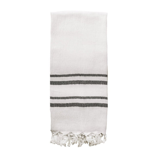 Sweet Water Decor Haley Turkish Cotton + Bamboo Hand Towel - Two Stripe - lily & onyx