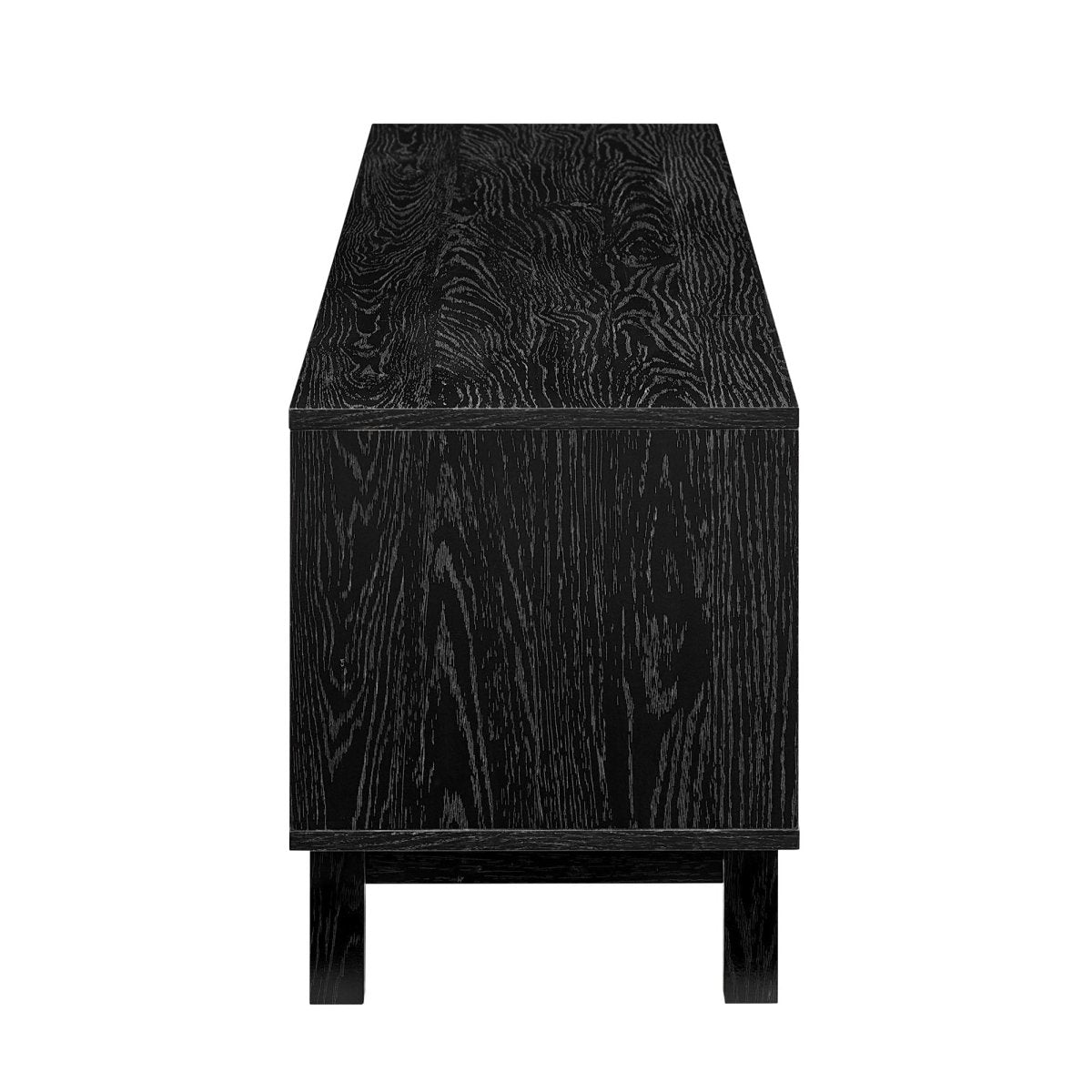 Walker Edison Hamkke Boho 2-Door Faux Rattan TV Stand - lily & onyx