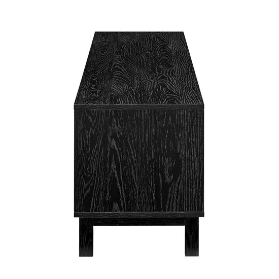 Walker Edison Hamkke Boho 2-Door Faux Rattan TV Stand - lily & onyx