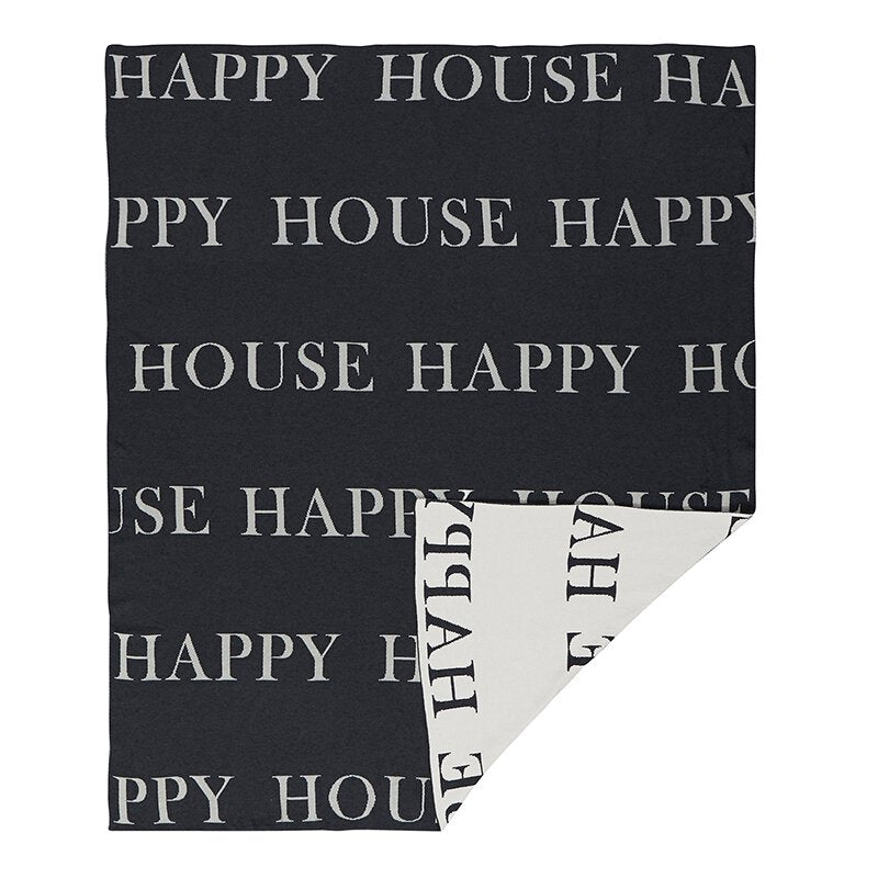 Santa Barbara Design Studio Happy House Cotton Throw Blanket, 50" x 60" - lily & onyx