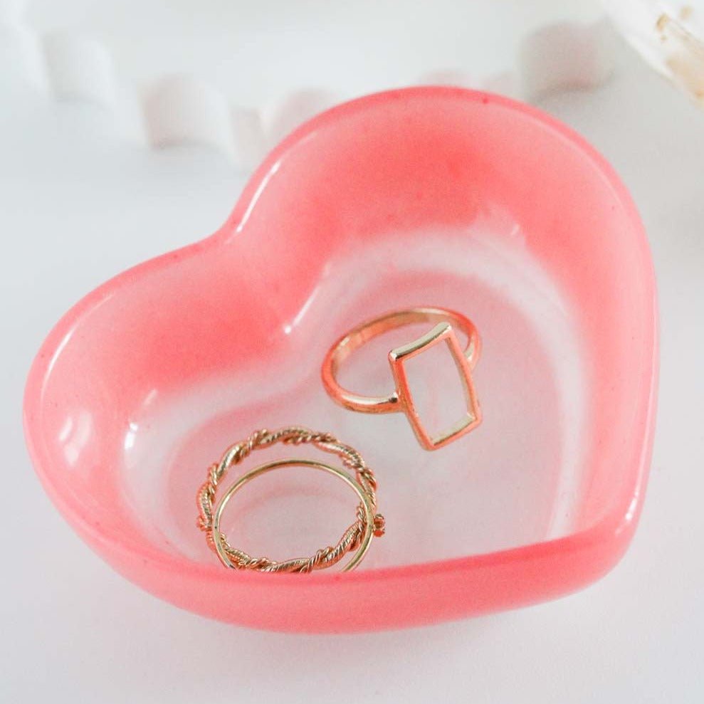 esselleSF Heart Trinket Tray - lily & onyx