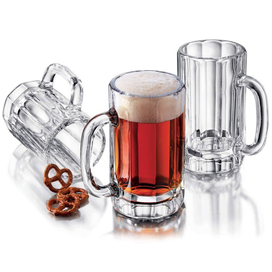 Libbey Heidelberg Glass Beer Mugs, 16 oz - Set of 4 - lily & onyx