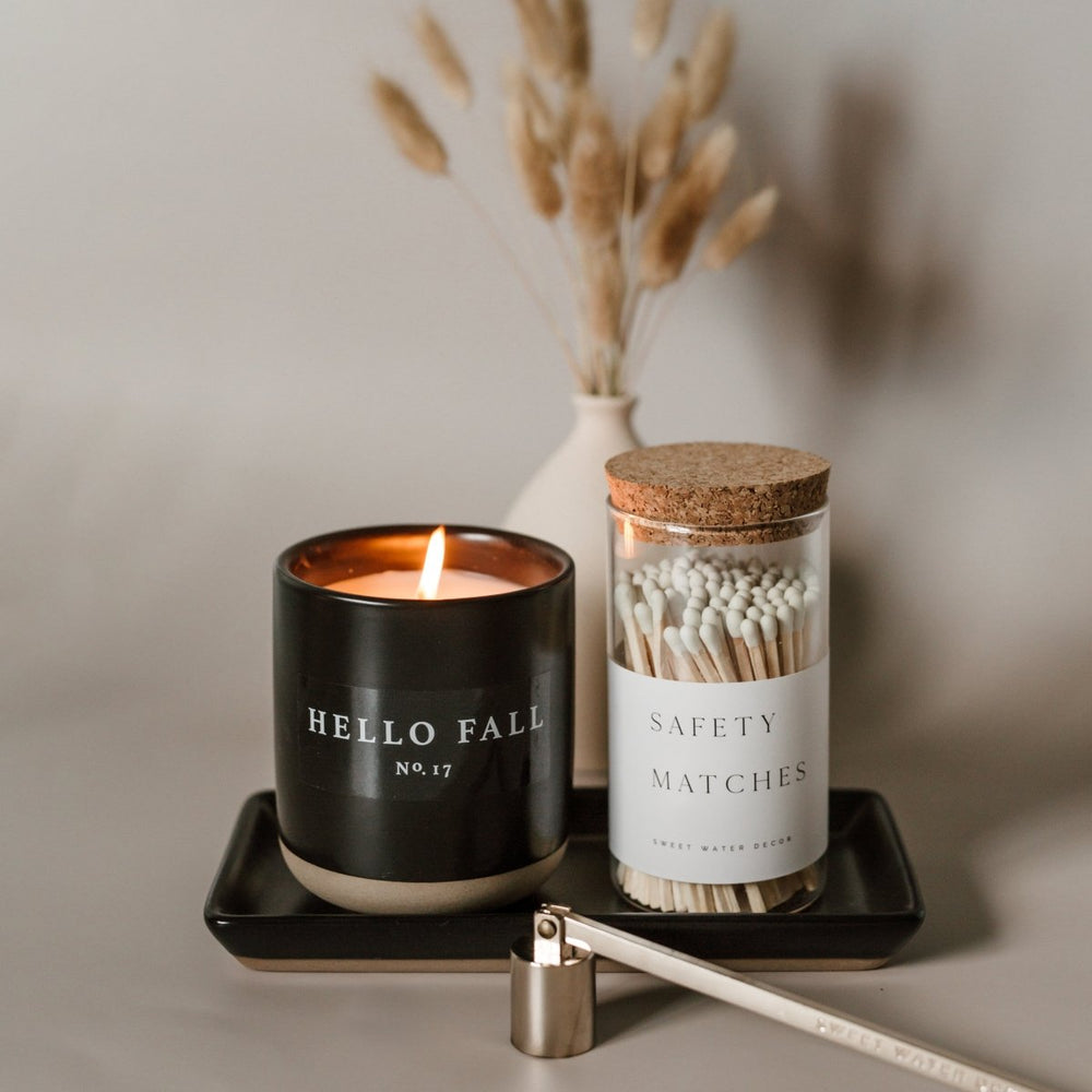 
                      
                        Sweet Water Decor Hello Fall Soy Candle - Black Stoneware Jar - 12 oz - lily & onyx
                      
                    