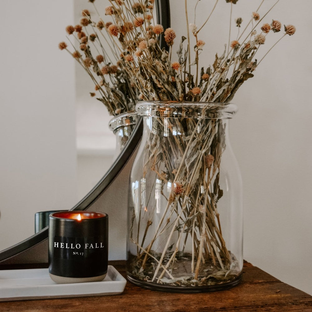 
                      
                        Sweet Water Decor Hello Fall Soy Candle - Black Stoneware Jar - 12 oz - lily & onyx
                      
                    