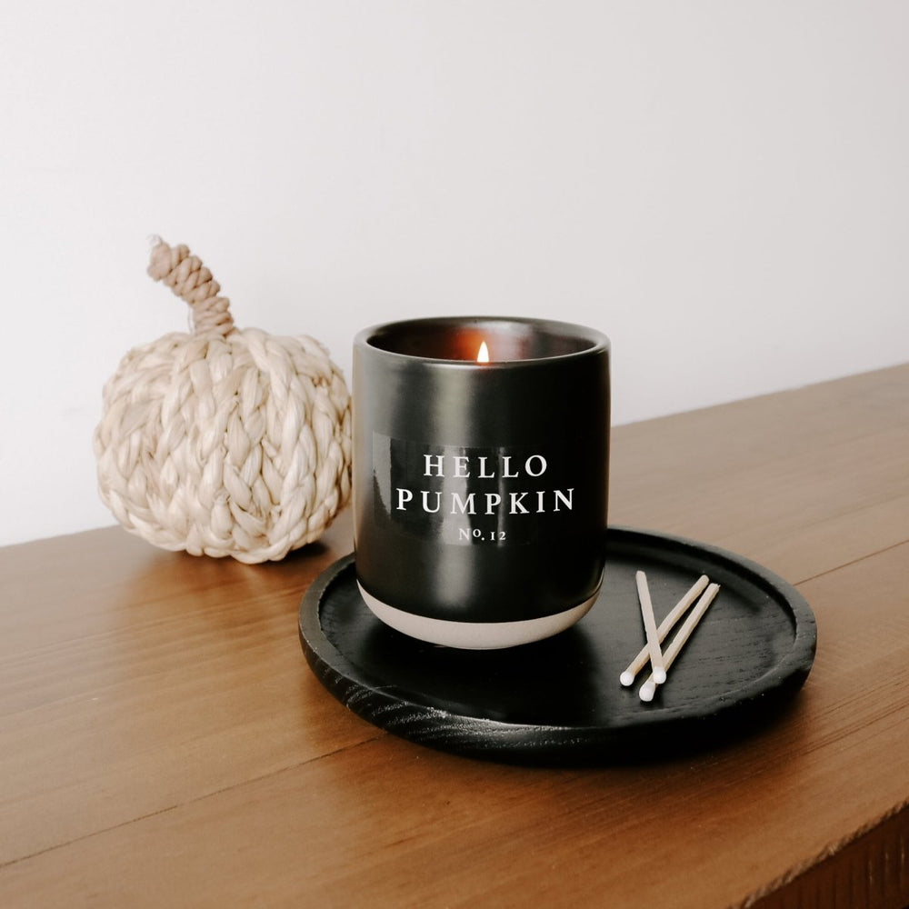 
                      
                        Sweet Water Decor Hello Pumpkin Soy Candle - Black Stoneware Jar - 12 oz - lily & onyx
                      
                    
