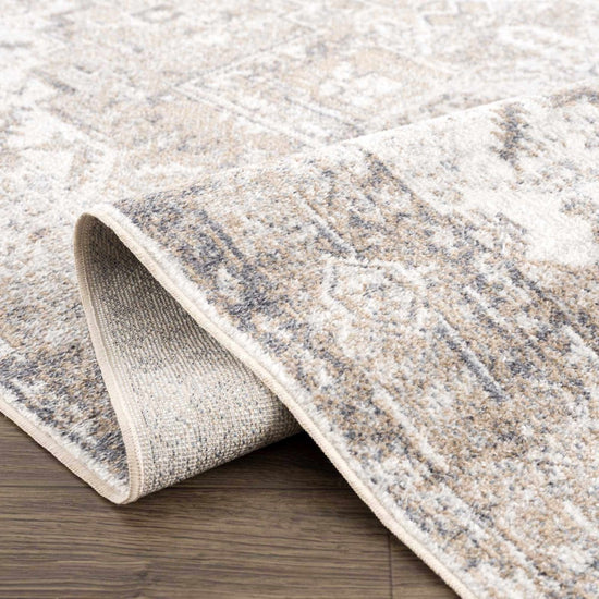 Load image into Gallery viewer, Hauteloom Hera Brown &amp;amp; Cream Washable Area Rug - lily &amp;amp; onyx
