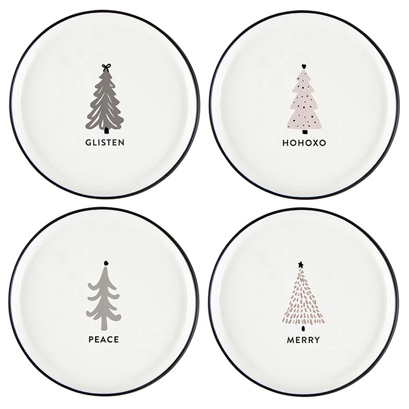 Load image into Gallery viewer, Santa Barbara Design Studio Holiday &amp;quot;Glisten&amp;quot; Appetizer Plates, 5.25&amp;quot; - Set Of 8 - lily &amp;amp; onyx

