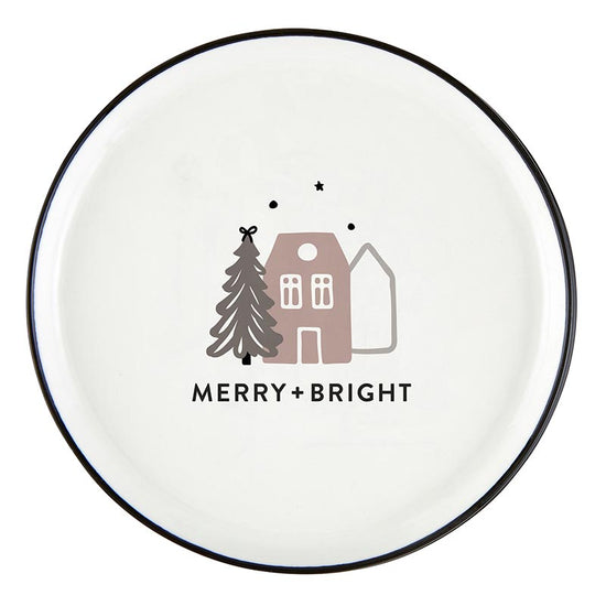 Santa Barbara Design Studio Holiday "Merry + Bright" Appetizer Plates, 5.25" - Set Of 8 - lily & onyx