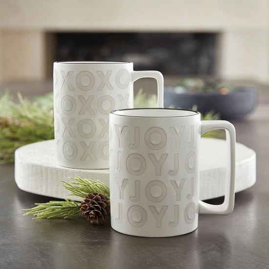 Holiday Organic 'Joy' Mug, Set of 4