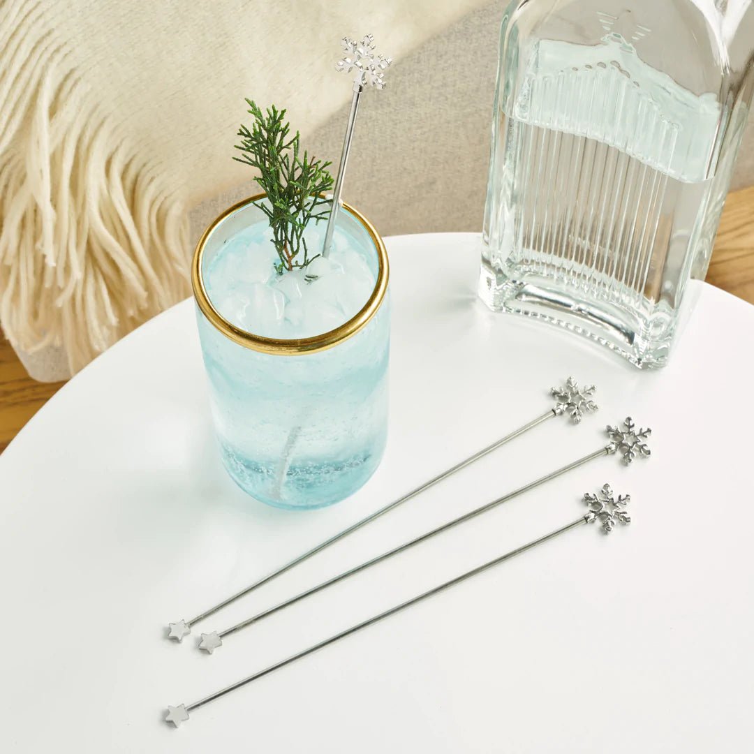 Twine Holiday Snowflake Stir Sticks - lily & onyx