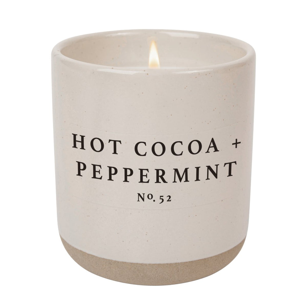 
                      
                        Sweet Water Decor Hot Cocoa and Peppermint Soy Candle - Cream Stoneware Jar - 12 oz - lily & onyx
                      
                    