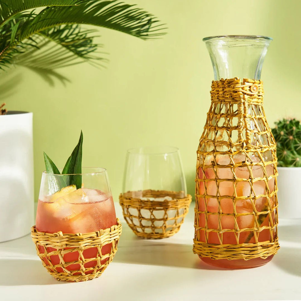 
                      
                        Twine Living Island Carafe & Stemless Wine Glass Set - lily & onyx
                      
                    