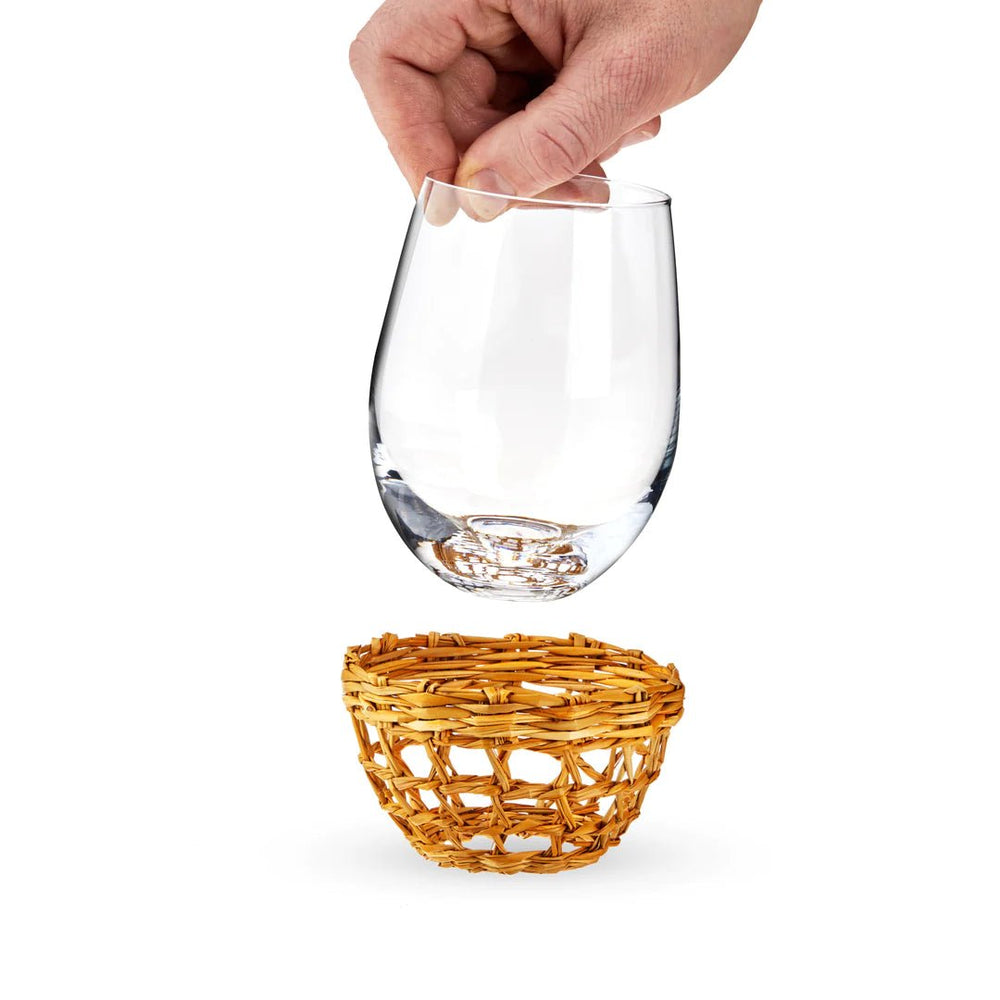 
                      
                        Twine Living Island Stemless Wine Glass, Set of 2 - lily & onyx
                      
                    