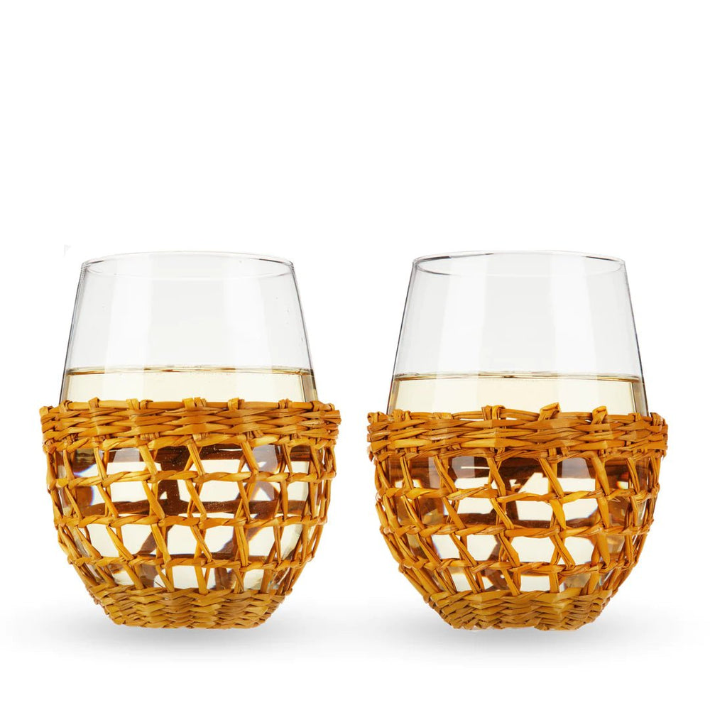 
                      
                        Twine Living Island Stemless Wine Glass, Set of 2 - lily & onyx
                      
                    