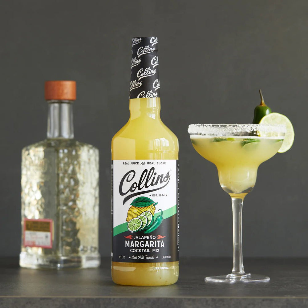 Collins Jalapeno Margarita Cocktail Mix, 32 Oz - lily & onyx