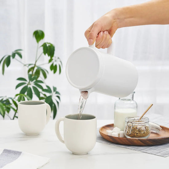 Load image into Gallery viewer, Pinky Up Jona Matte Ceramic Teapot, 42oz - lily &amp;amp; onyx
