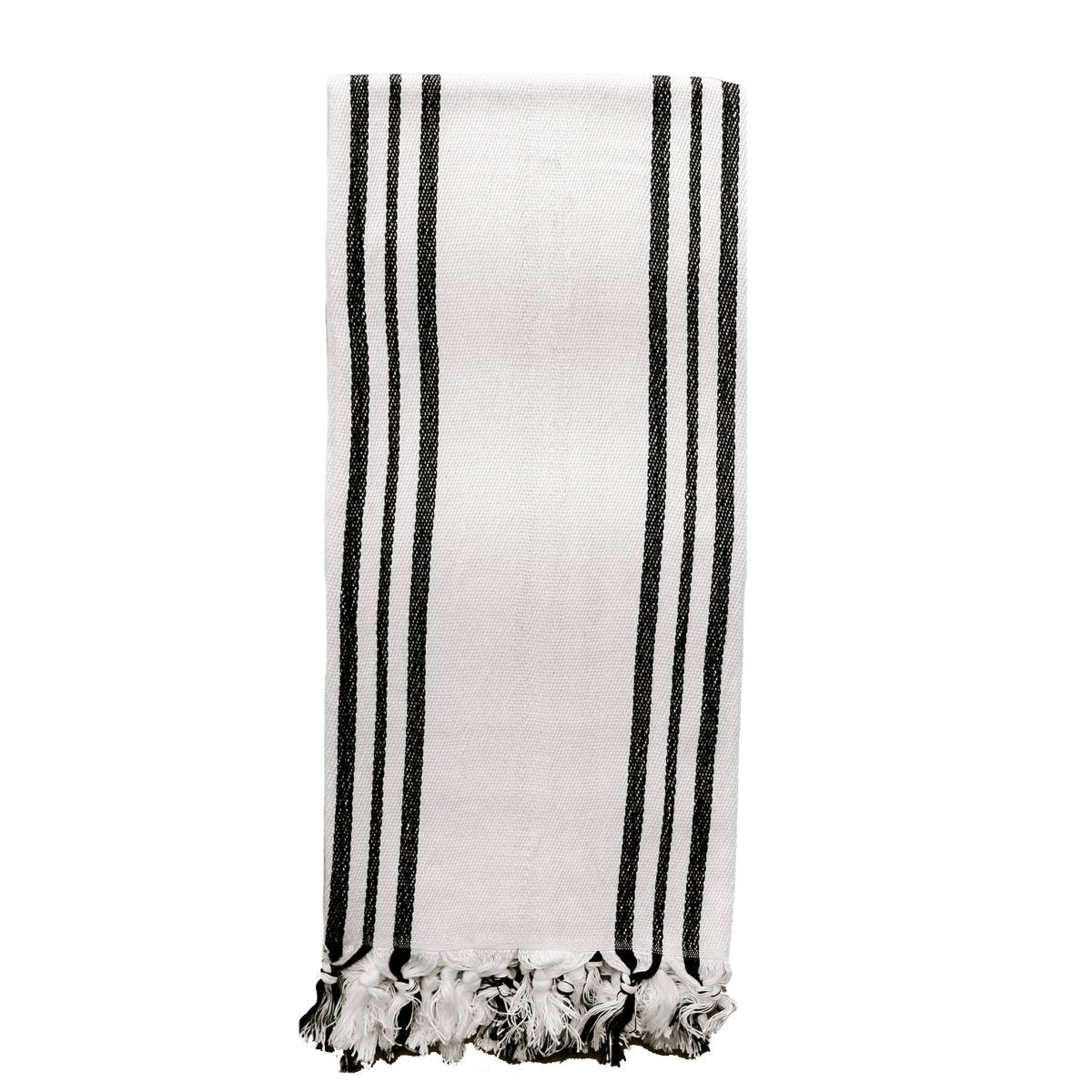 Load image into Gallery viewer, Sweet Water Decor Jordan Turkish Cotton + Bamboo Hand Towel - Three Stripe - lily &amp;amp; onyx
