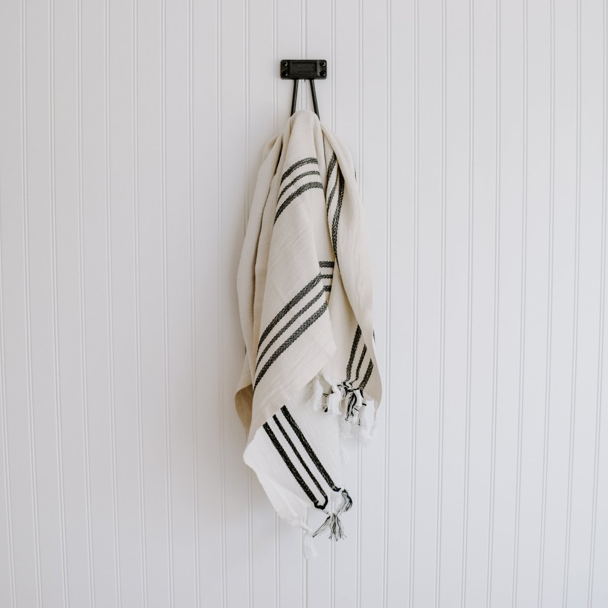 Load image into Gallery viewer, Sweet Water Decor Jordan Turkish Cotton + Bamboo Hand Towel - Three Stripe - lily &amp;amp; onyx
