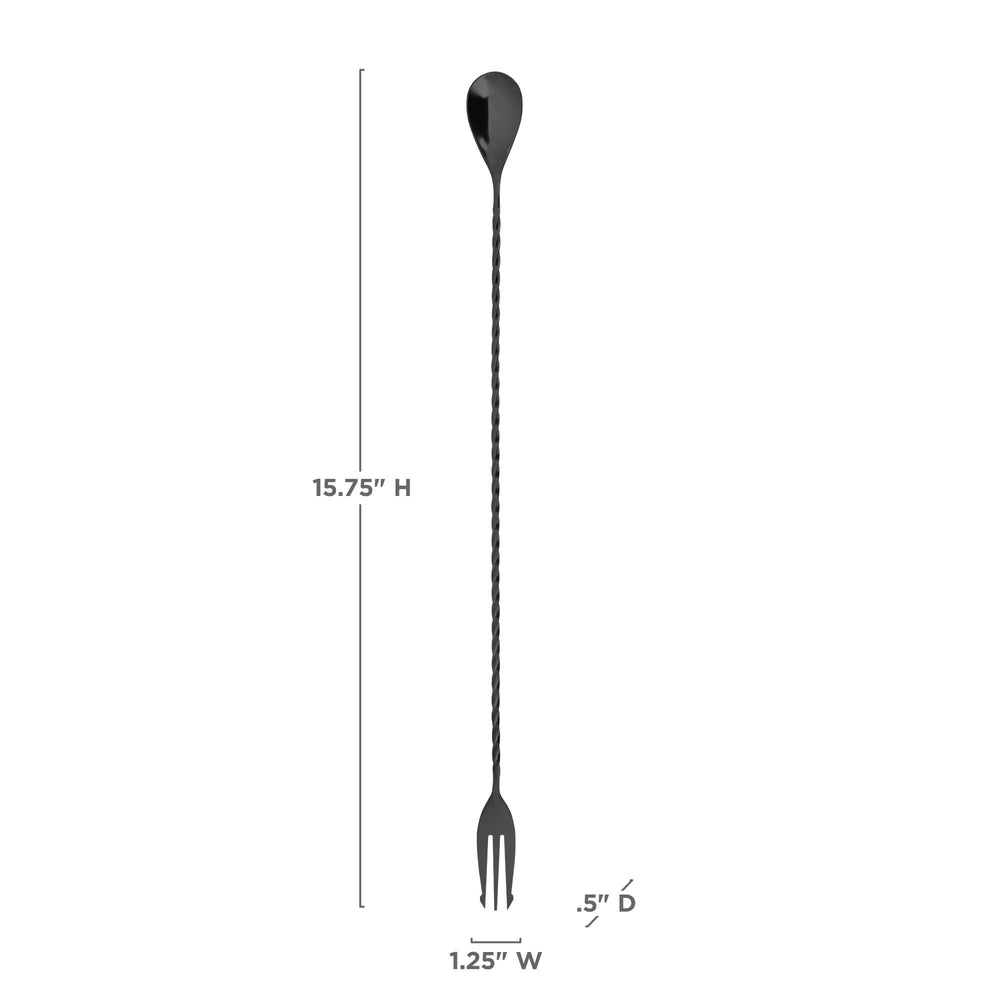 
                      
                        Viski Gunmetal Trident Barspoon - lily & onyx
                      
                    